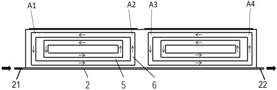 Battery hybrid heat exchange device and battery pack