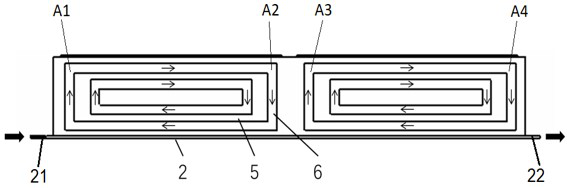 Battery hybrid heat exchange device and battery pack