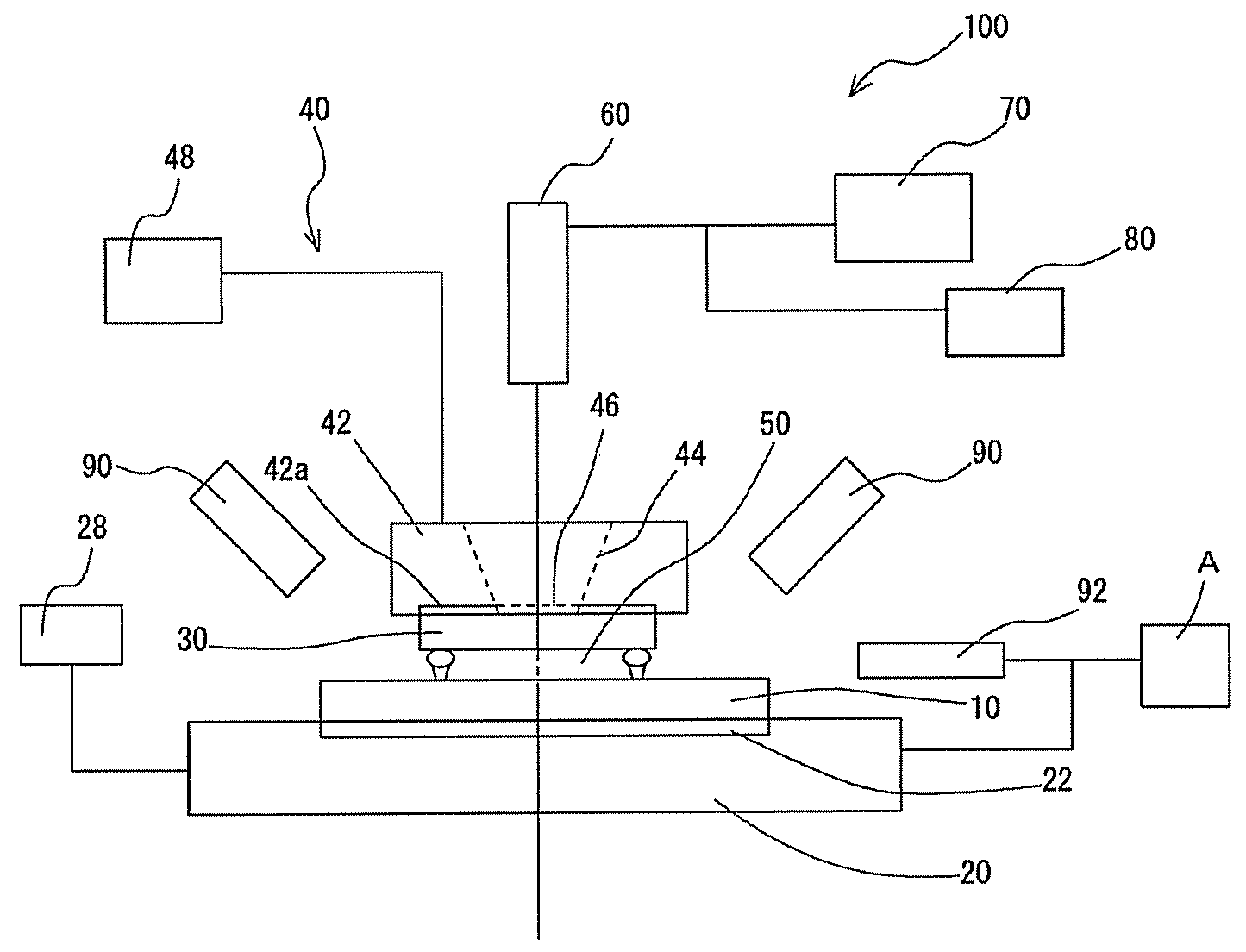 Apparatus for observing an assembled state of components and method of observing an assembled state of components using such apparatus