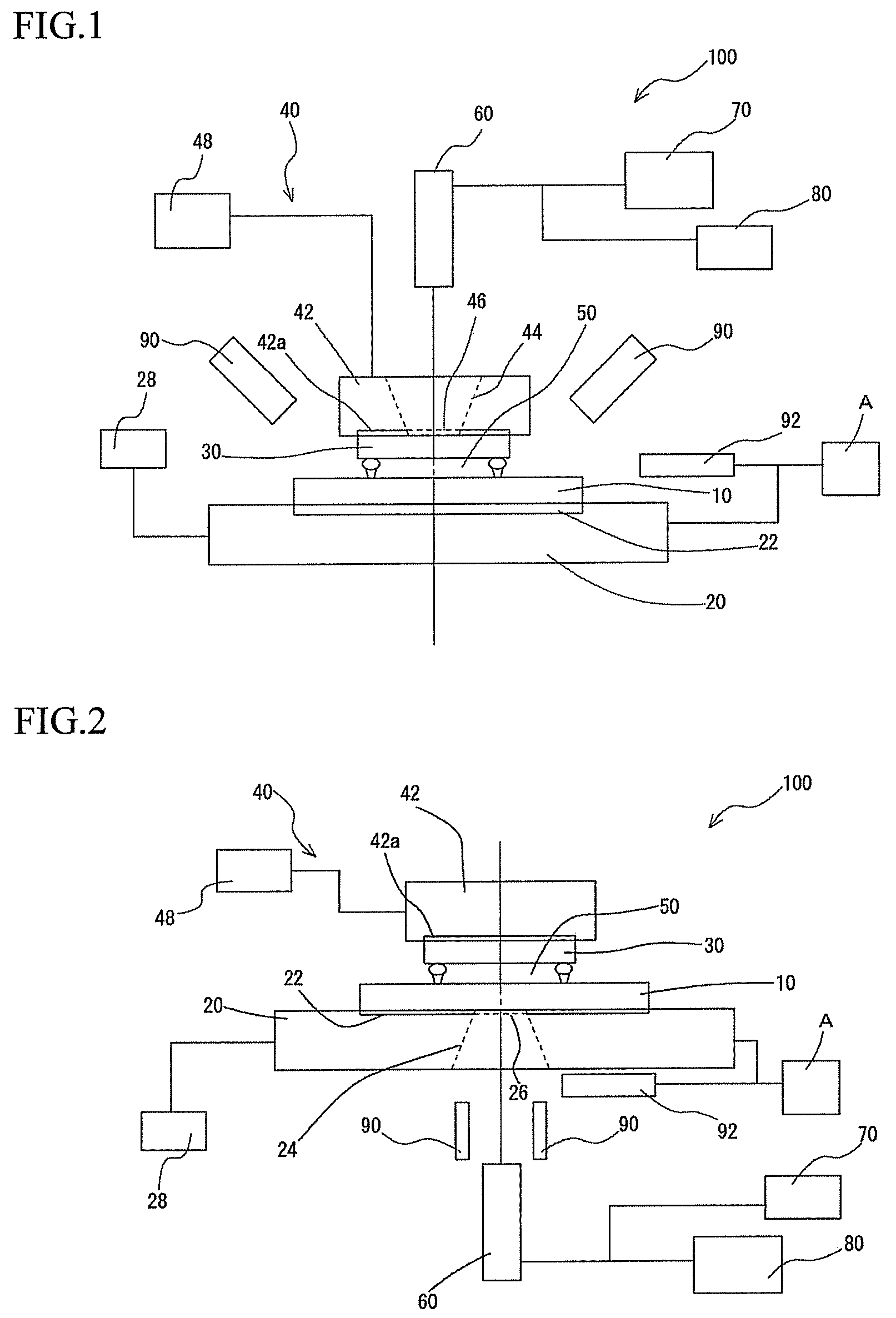 Apparatus for observing an assembled state of components and method of observing an assembled state of components using such apparatus