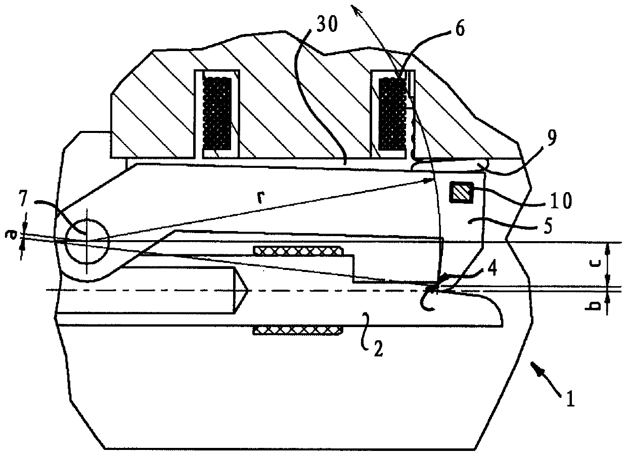 Triggering device of an extinguishing system