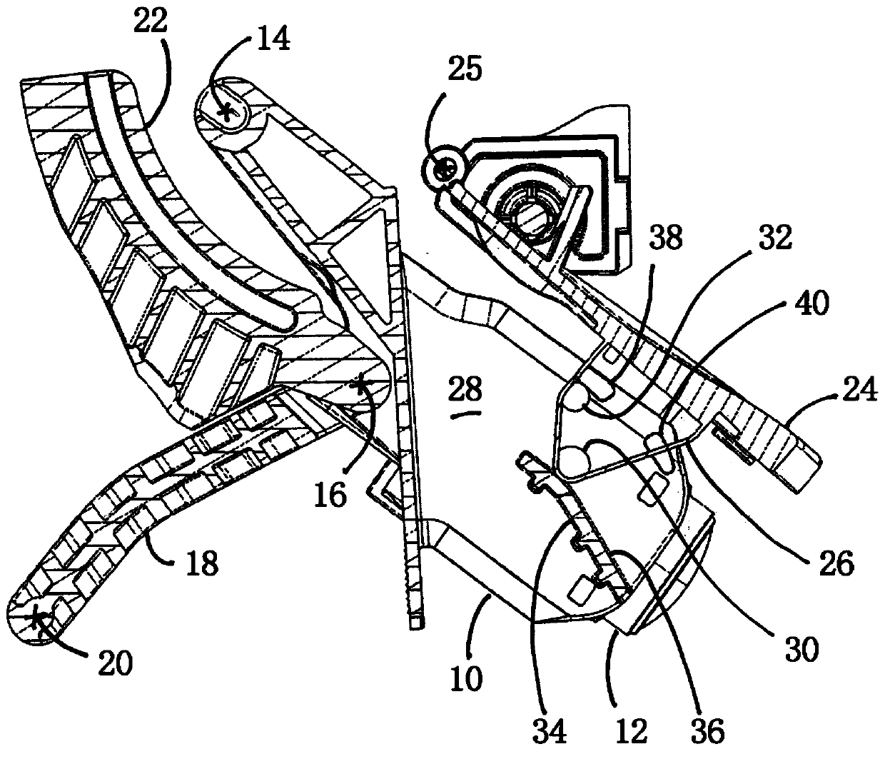 Device for motor vehicle