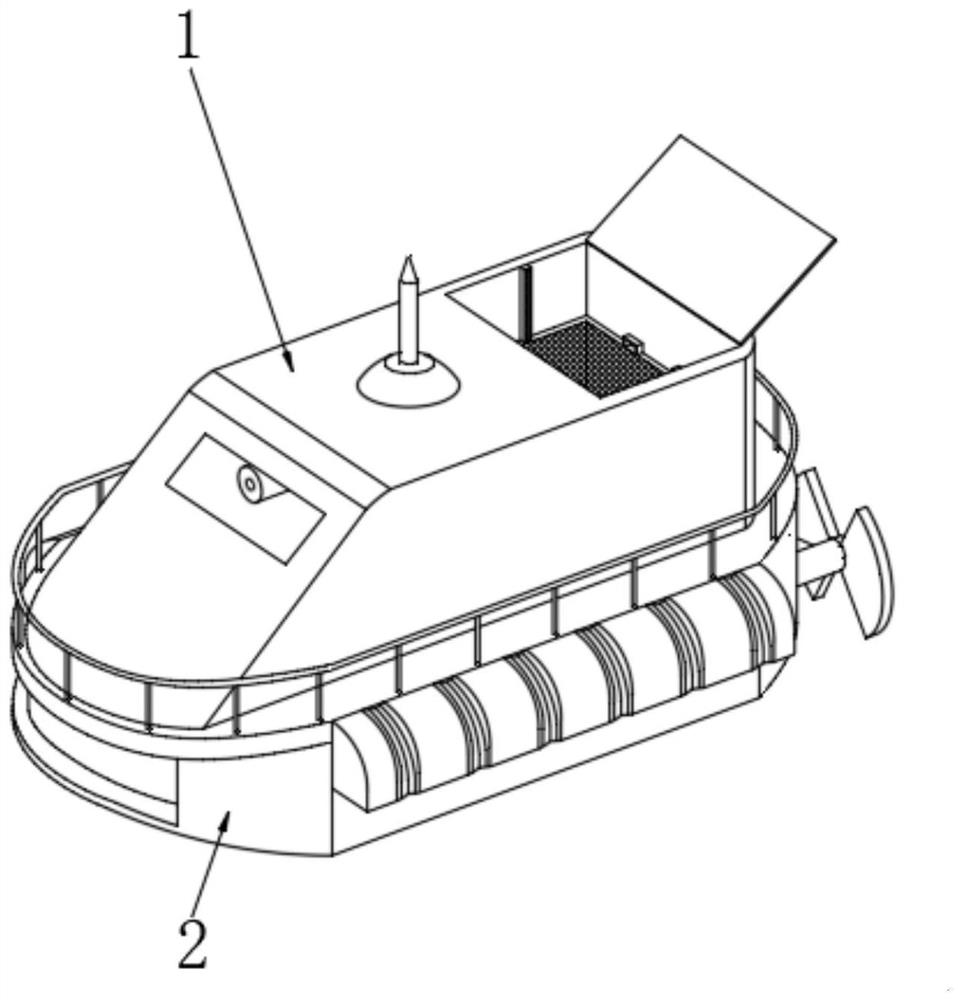 Environment-friendly water area floating garbage treatment process