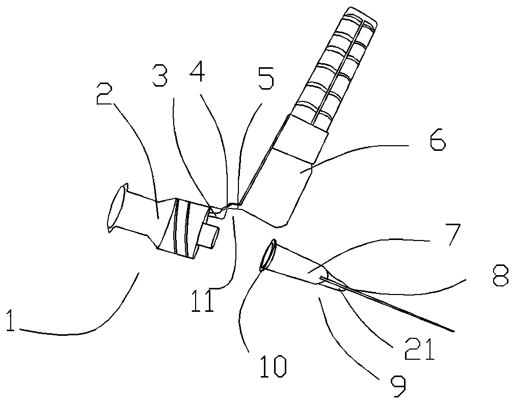 A disposable medical safety needle