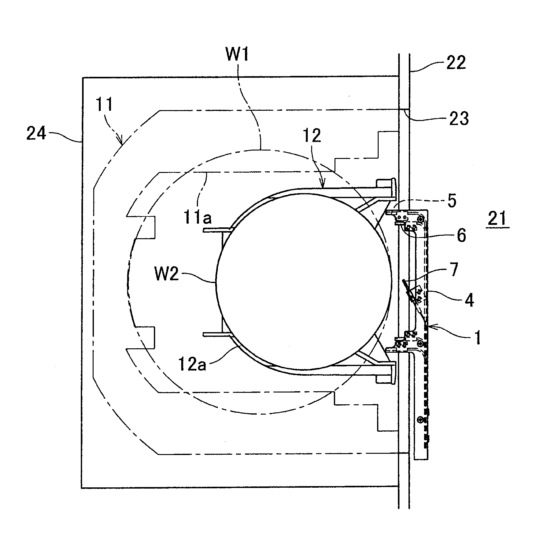 Wafer mapping apparatus and load port including same