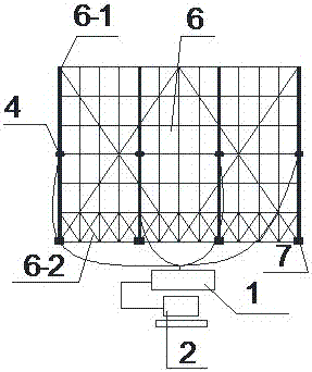 Quick installation scaffold for ultra-high buildings and implementation method