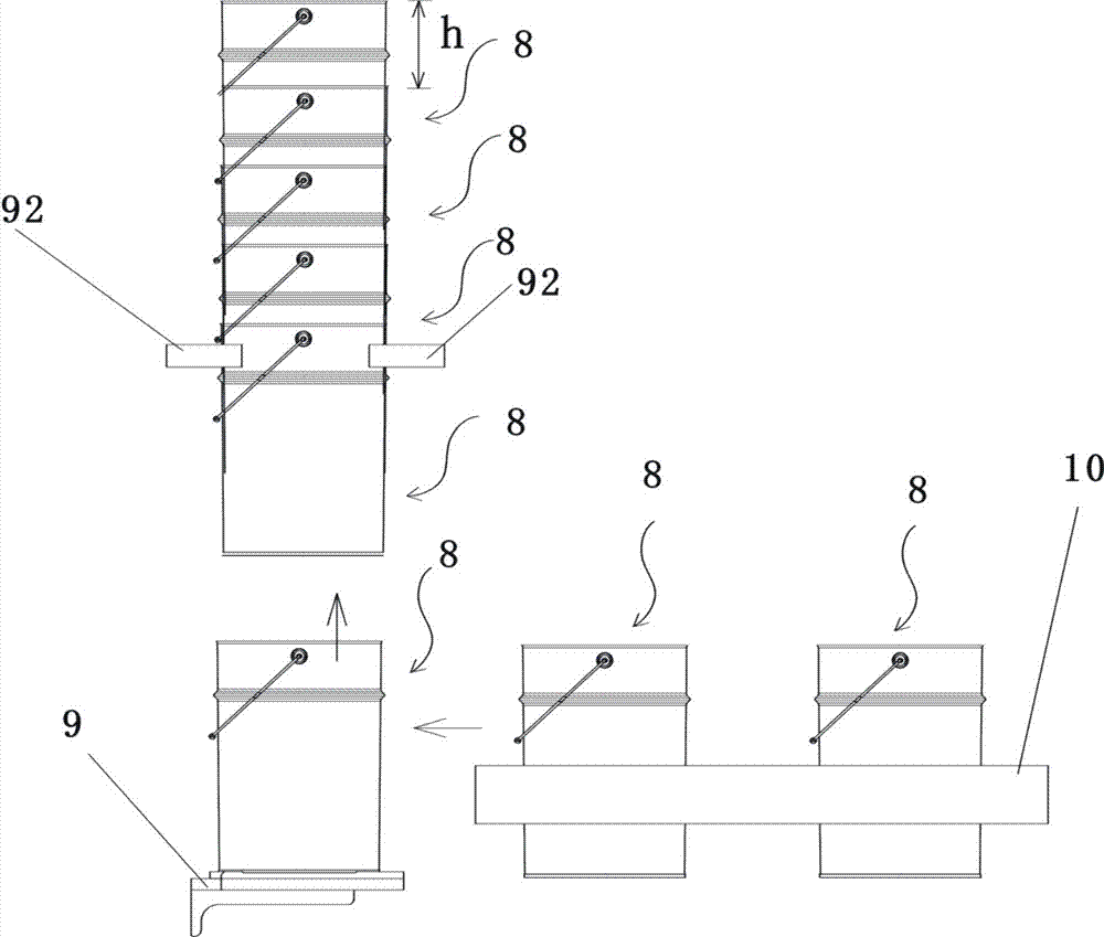 Automatic stacking equipment for metal drums