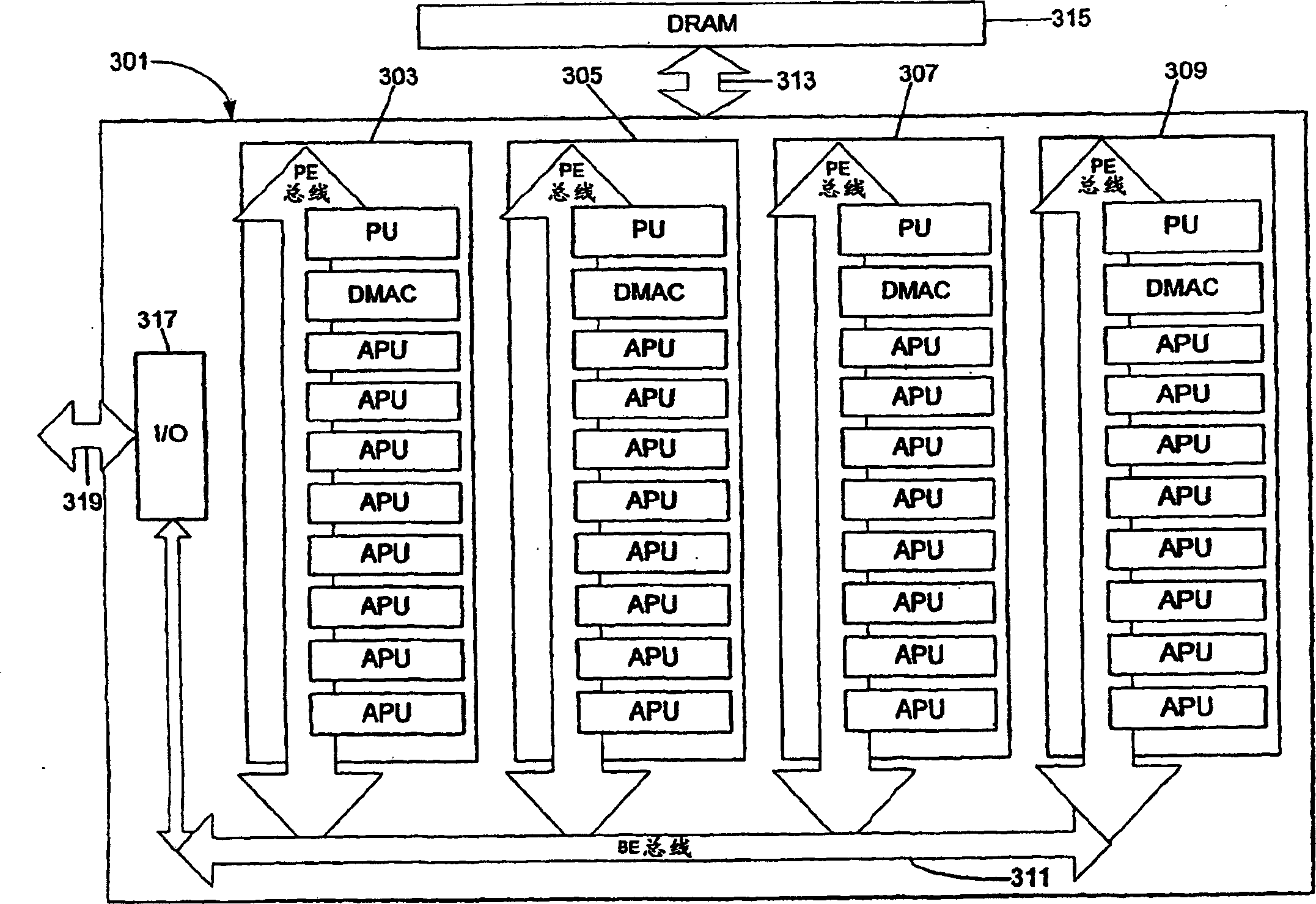 Resource dedication system and method for computer architecture for broadband networks