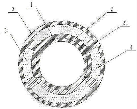 Production method of novel plastic composite pipe