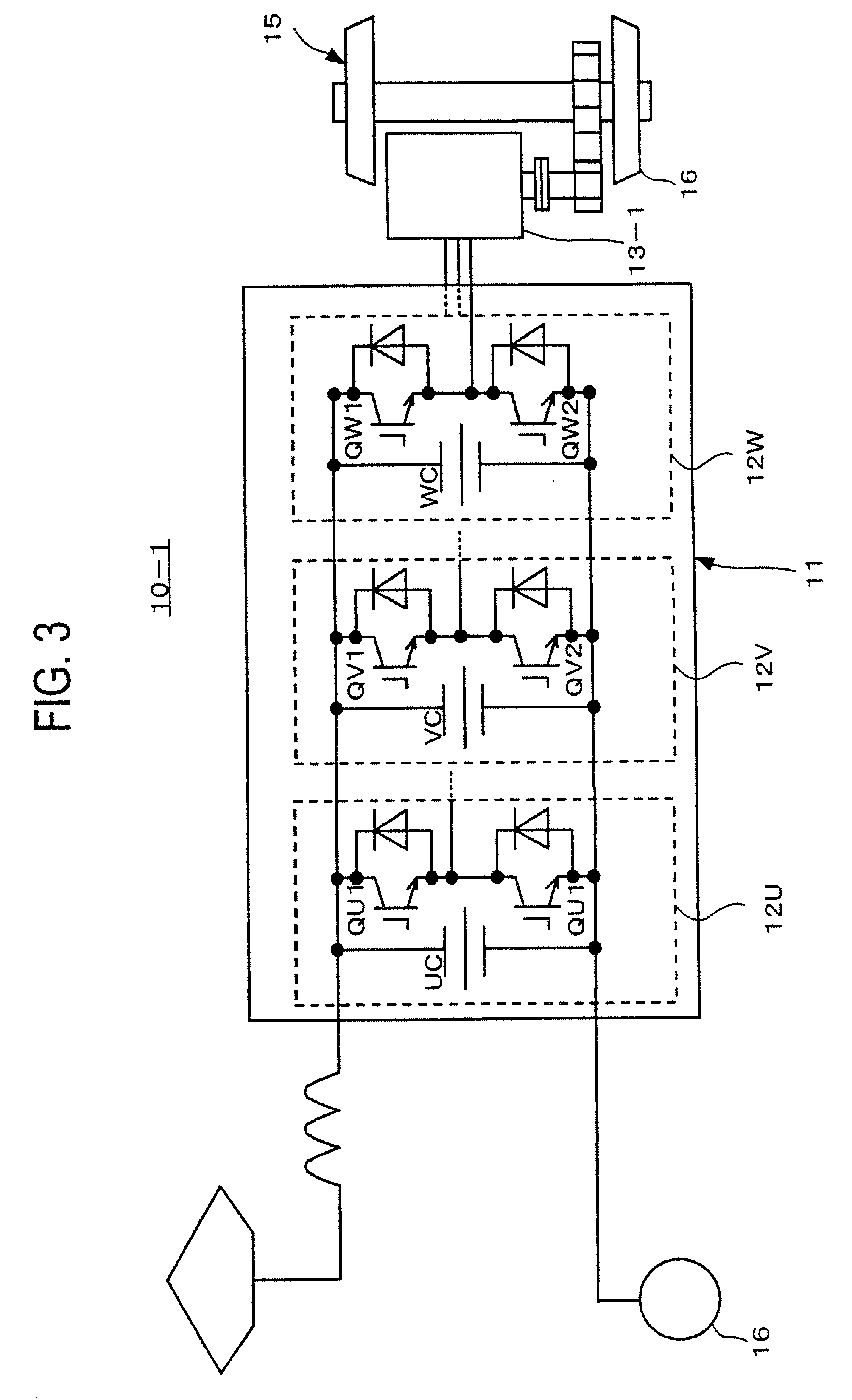 Motor drive system for railway vehicle