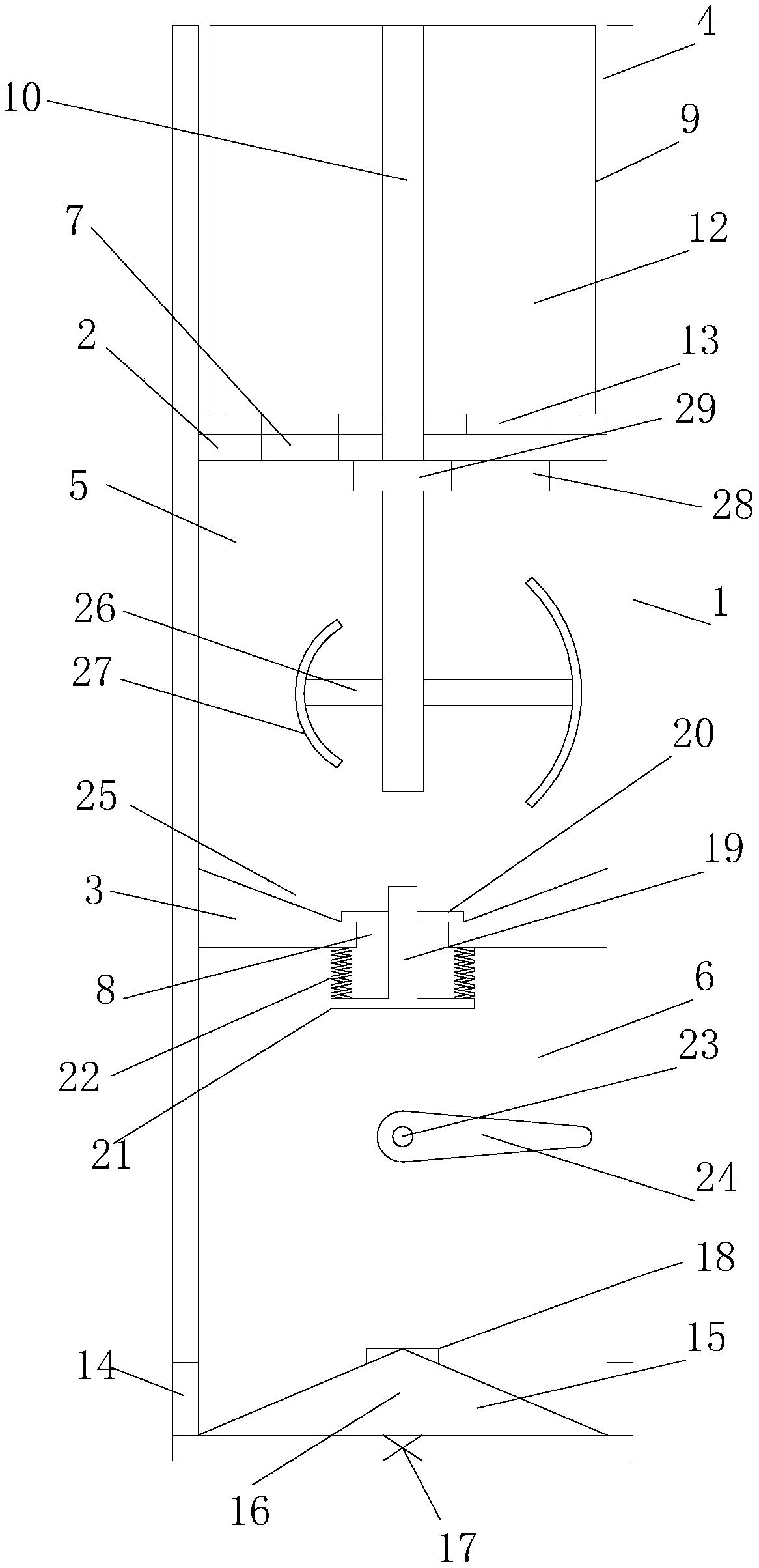 Automatic feeding device for fish pond cultivation