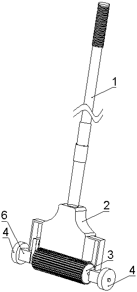 Wheel type mop