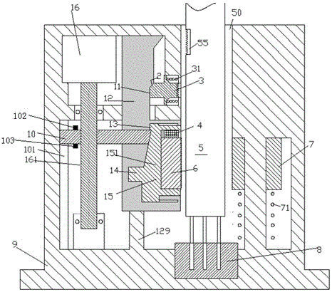 Power line connection locking device for super-path prevention building machinery