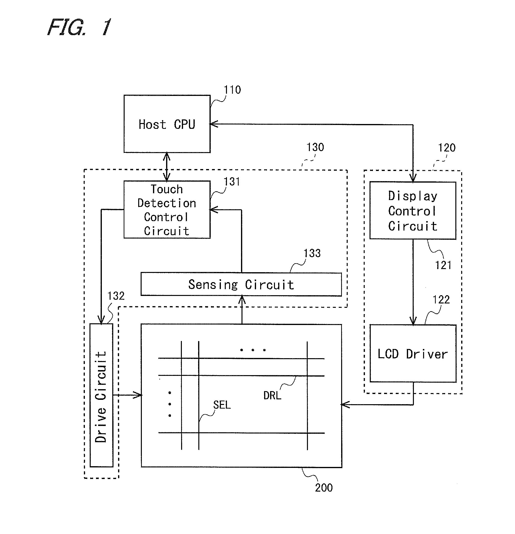 Touch-sensor-embedded display panel, display device provided therewith, and method for driving touch-sensor-embedded display panel