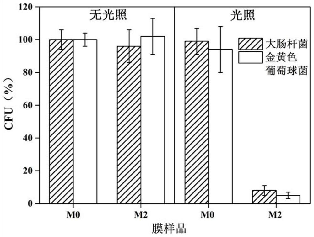 A visible light photocatalyst modified pvdf ultrafiltration membrane and its preparation method and application