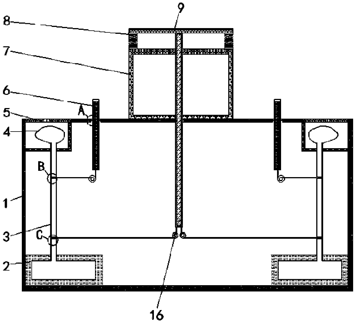 Falling protection equipment for displaying fragile artware