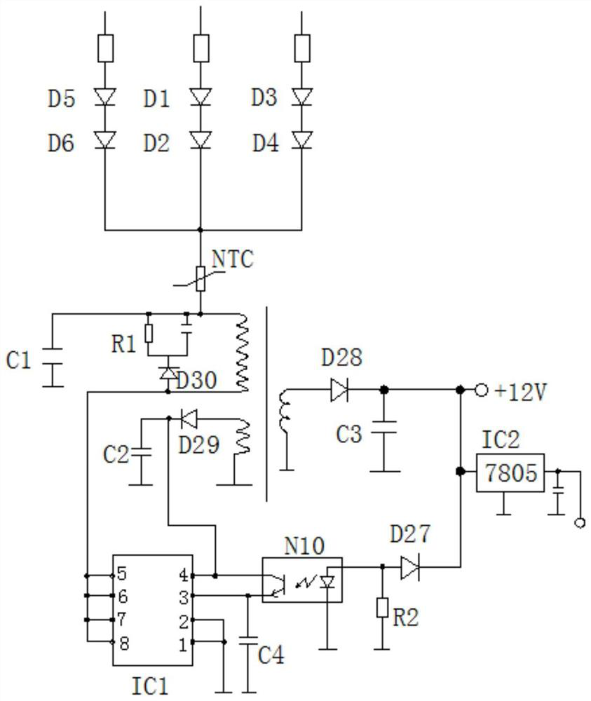 Three-phase electric water boiler final control and protection device