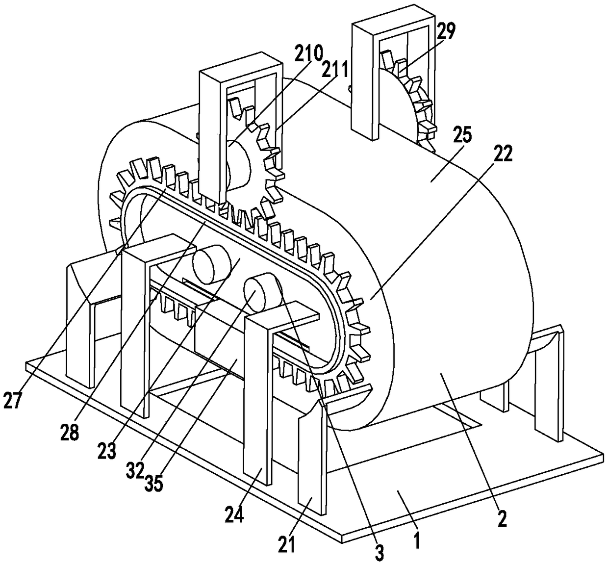 Regenerated rubber production automatic rubber crushing machine