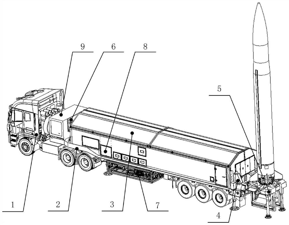 Rocket mobile launching vehicle