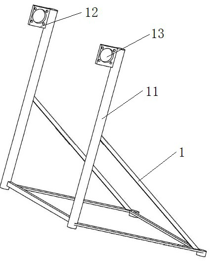 Overturning type discharging hopper capable of imitating manual material pouring