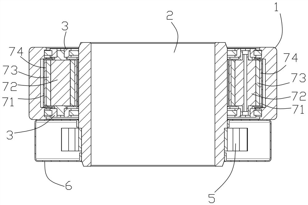 Heat dissipation method of bearing having heat dissipation and lubrication functions