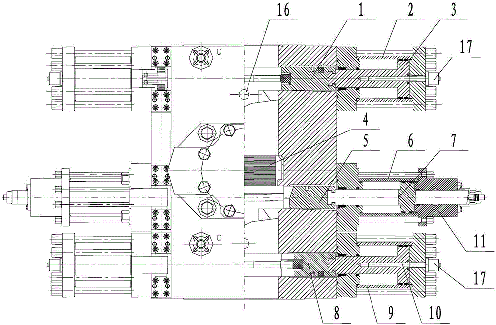 Pressure control device for continuous circulating drilling