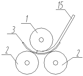 Rolling method for circular tube