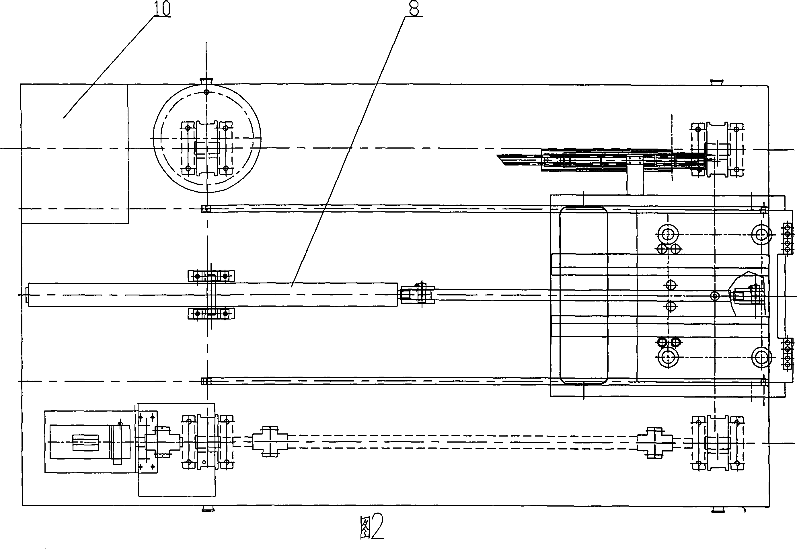 Machine for reassembling bearing seat of working roll with positioning function, and guarding against turning over measure