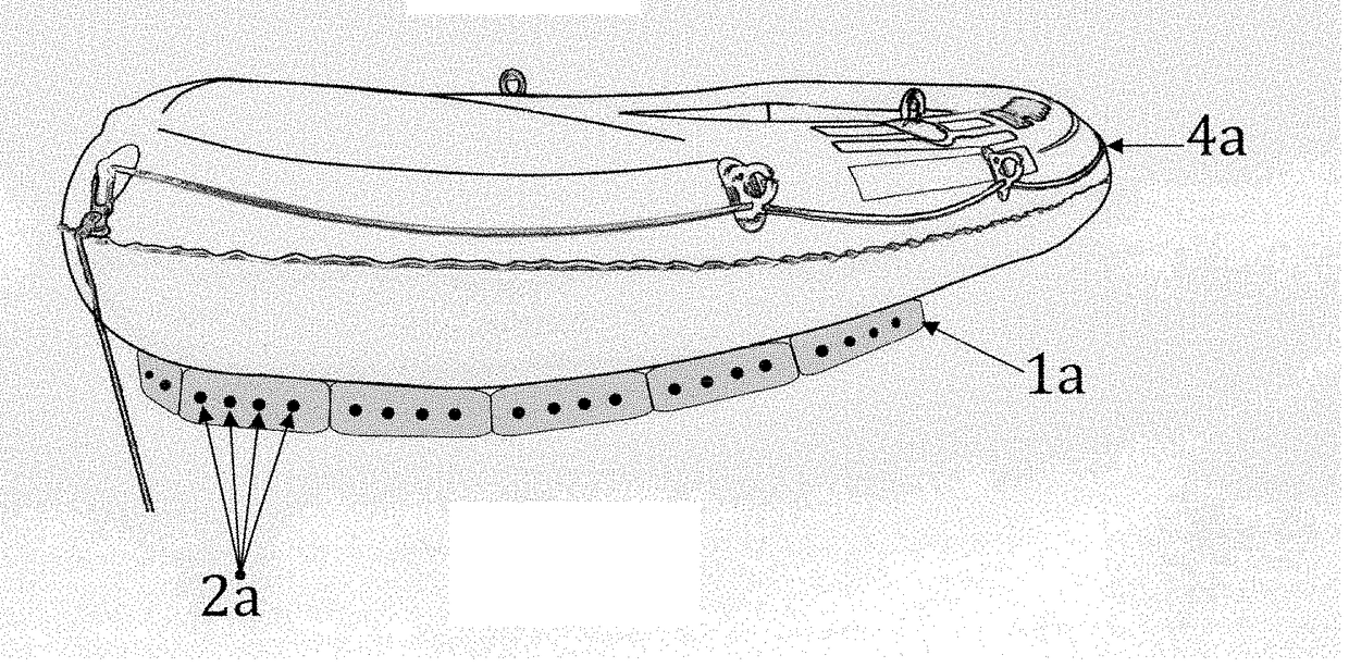 Sponge ballast system for inflatable rafts