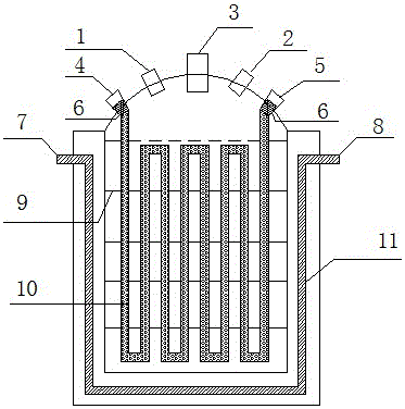 Low-pressure adsorption natural gas storage tank