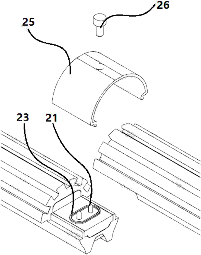 LED lamp with seamless spliced structure