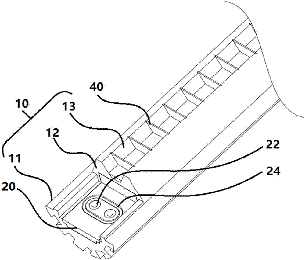 LED lamp with seamless spliced structure