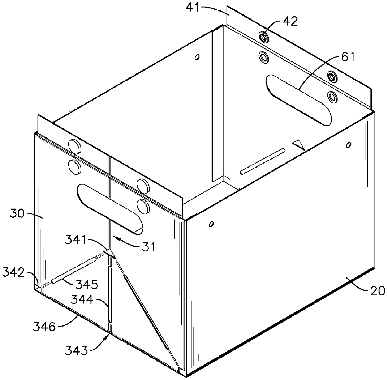 Hard folding box