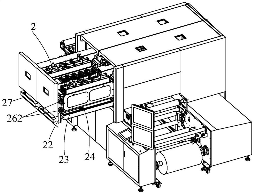 Push-pull type printing system and continuous ink-jet printing machine