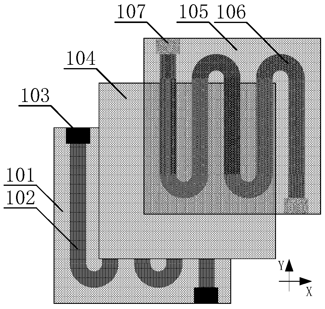 Resistance-changing capacitance-changing composite two-dimensional strain sensor and preparation method thereof