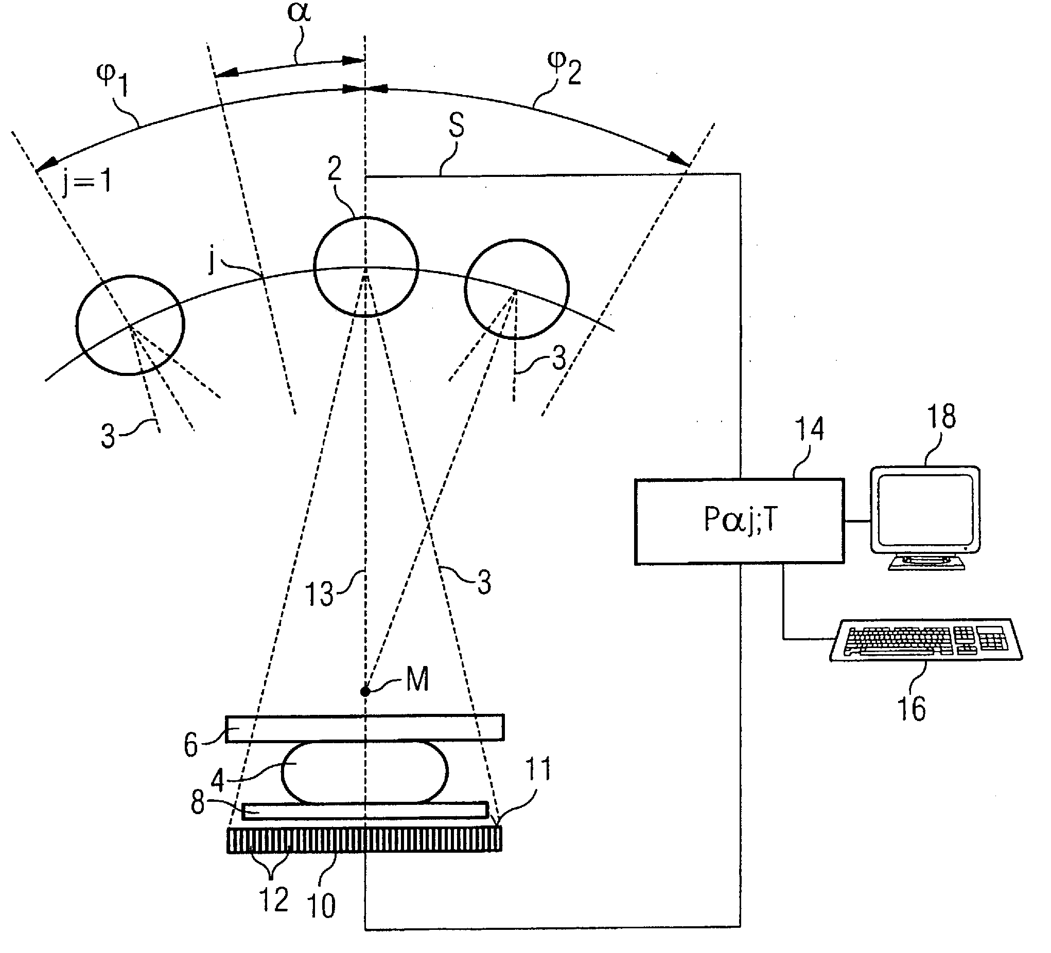 Tomographic image reconstruction method and apparatus using filtered back projection