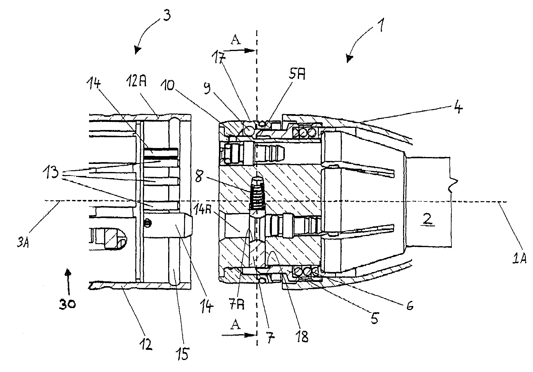 Fast-fit coupling for connecting appliances forming part of a medical or surgical handpiece system to a supply hose