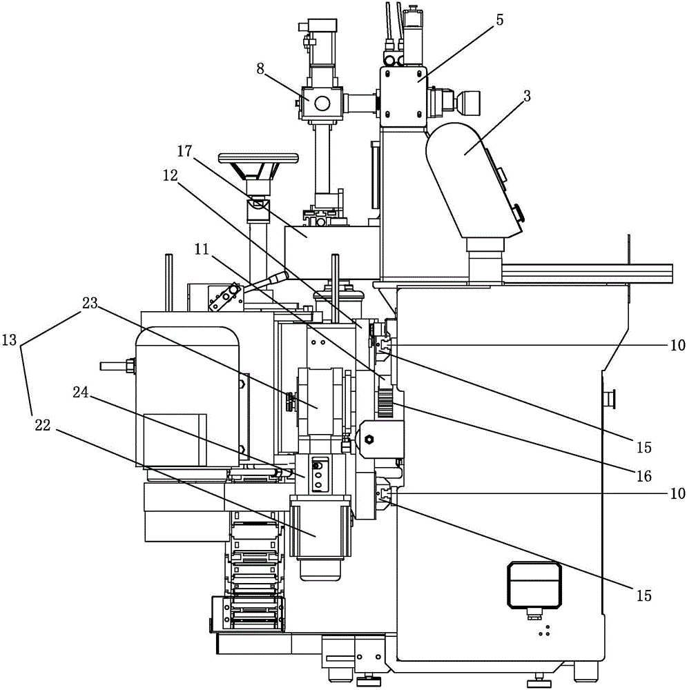 Woodworking straight line edge trimming machine