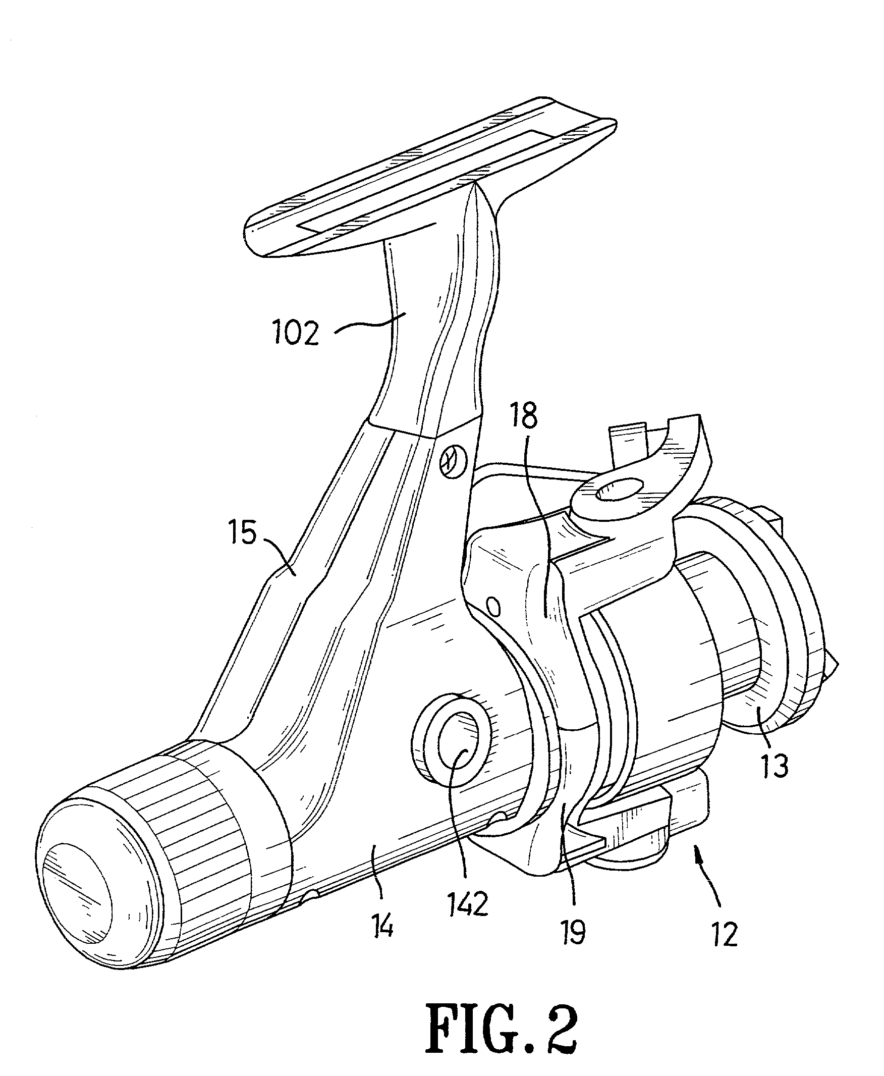 Fishing reel with a replaceable casing