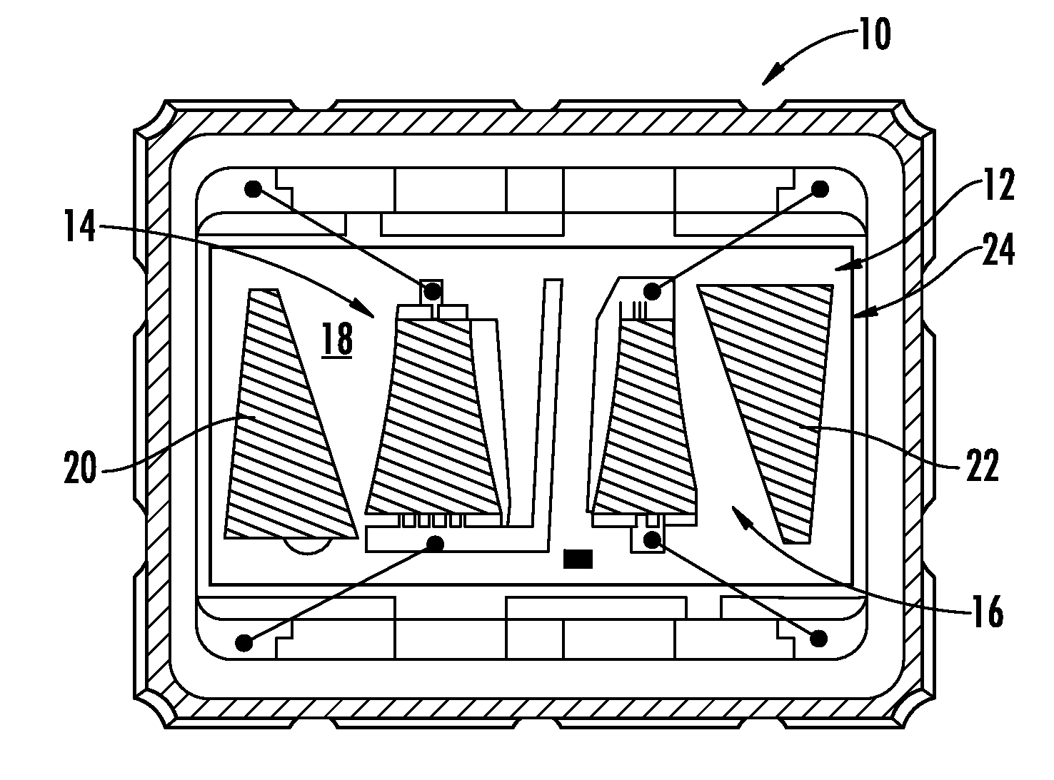 Acoustic wave filters using photo-definable epoxy for suppression of unwanted acoustic energy