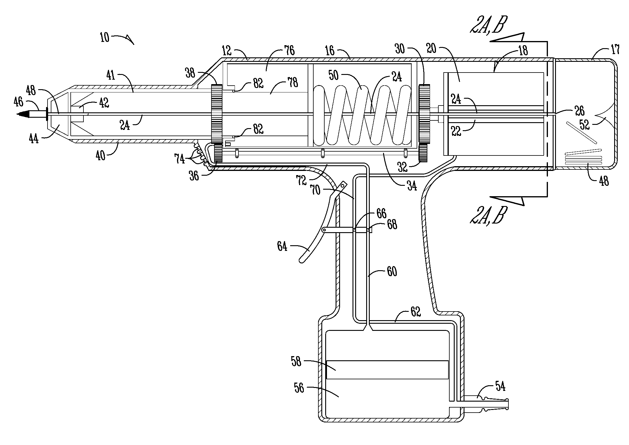 Motor having a hollow drive shaft