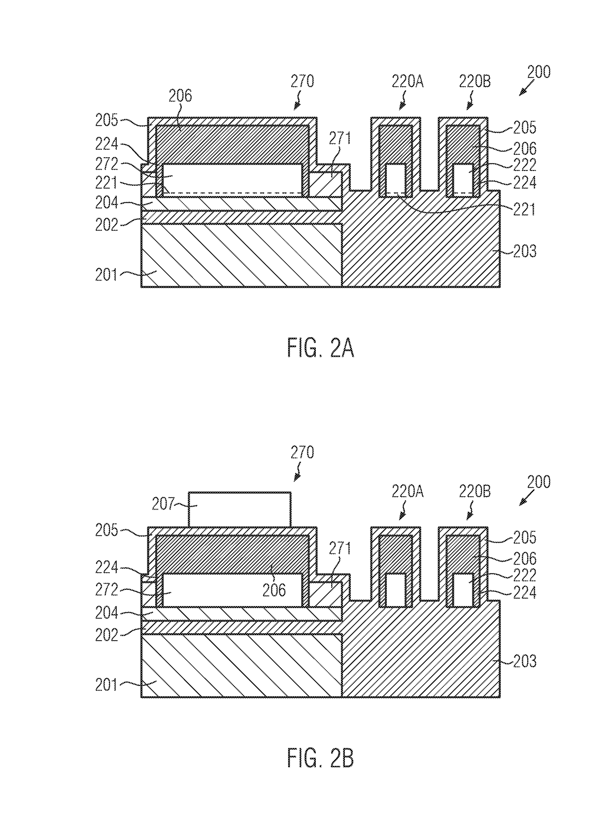 Semiconductor devices and manufacturing techniques for reduced aspect ratio of neighboring gate electrode lines