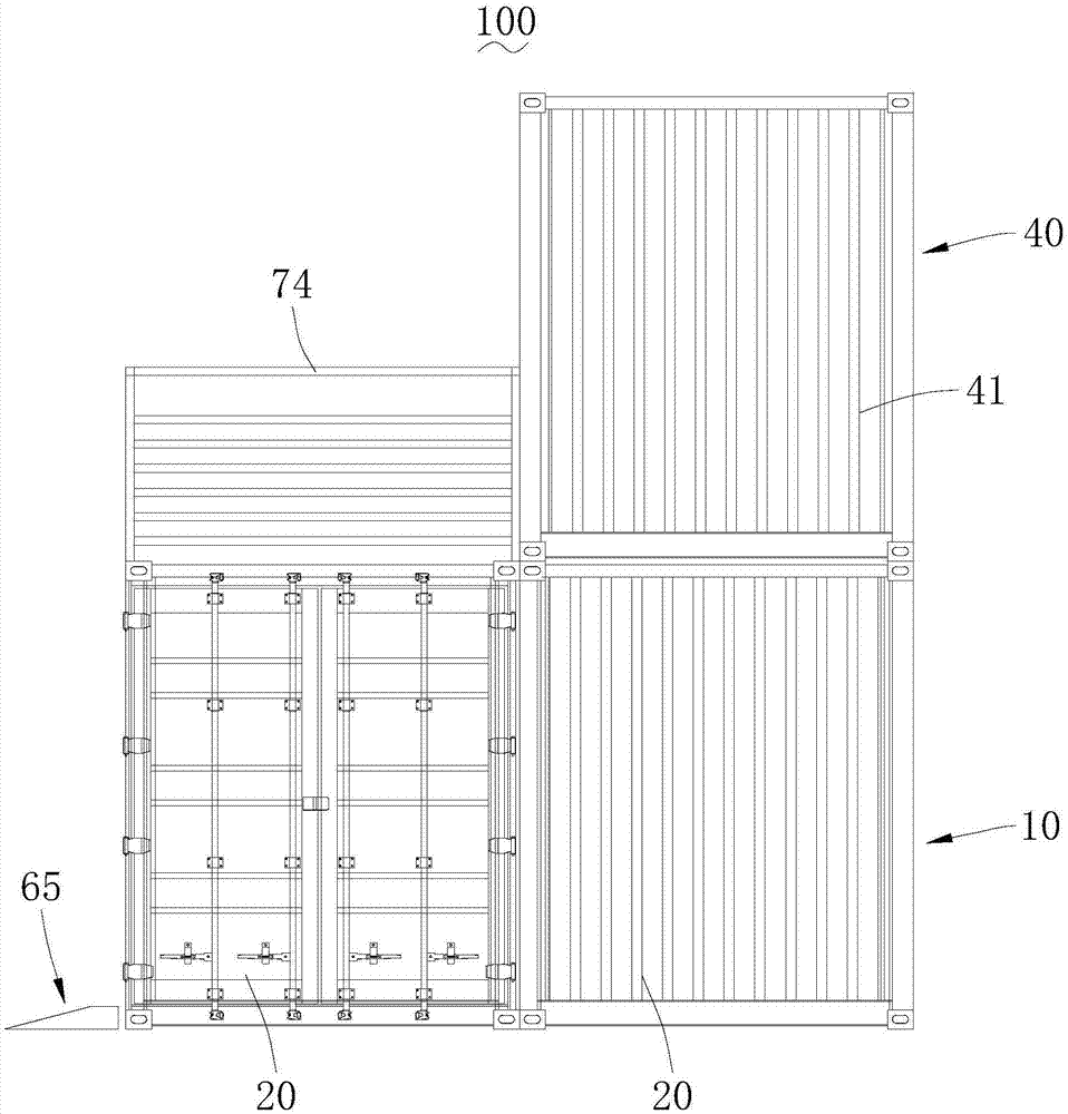 Container charging service station