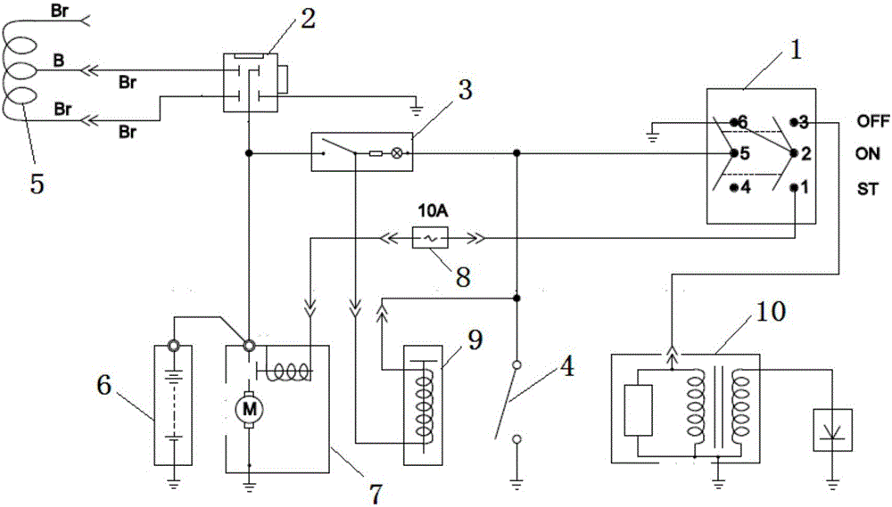 Pressure reducing valve control circuit and control method thereof