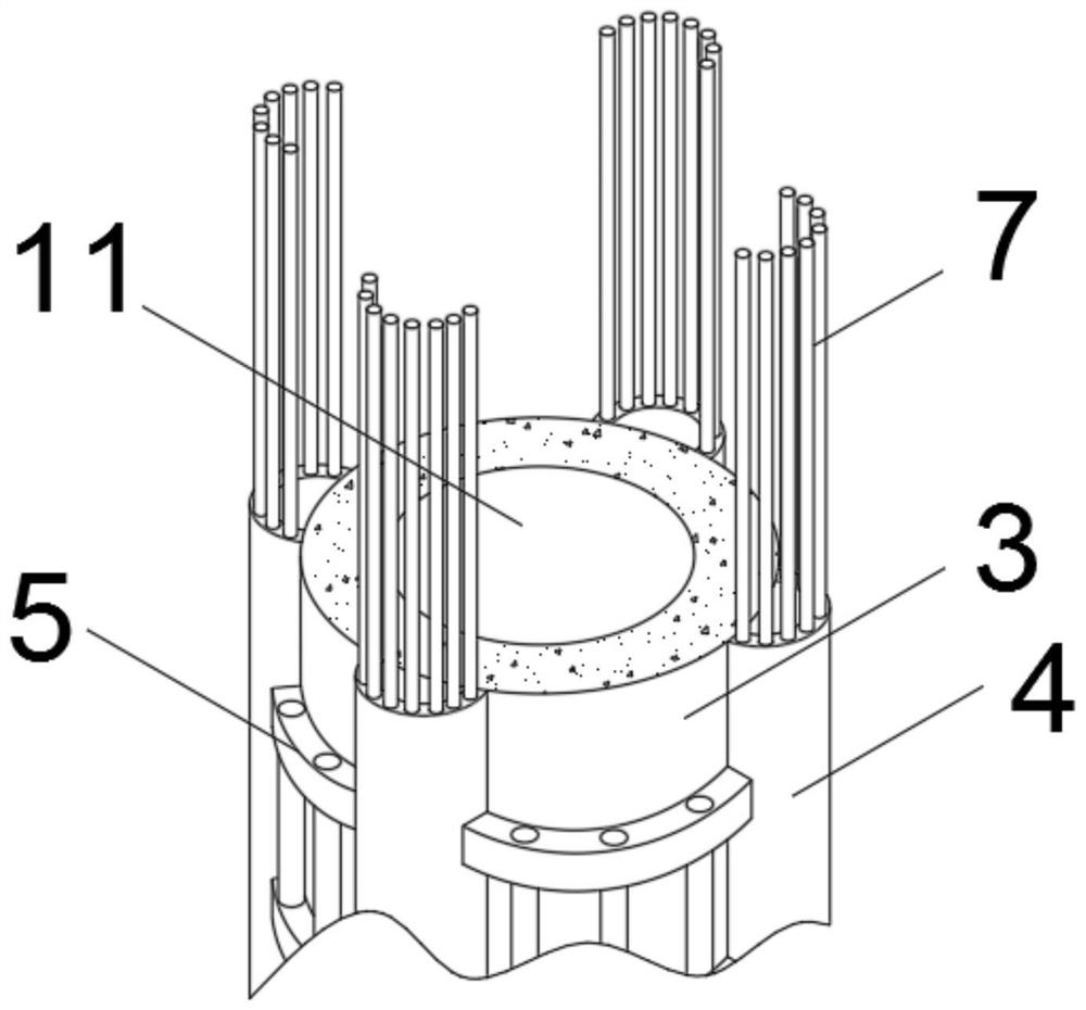 Reinforced building pile foundation