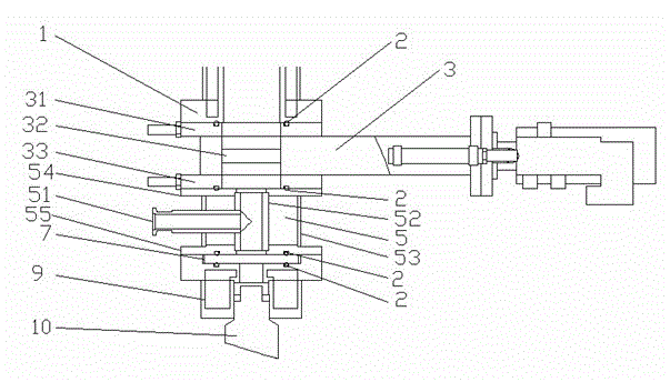 Water-cooled temperature measurer for high-temperature, high-vacuum and high-volatile matters