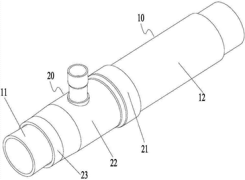 Pipeline component, heat exchanger component and air conditioner