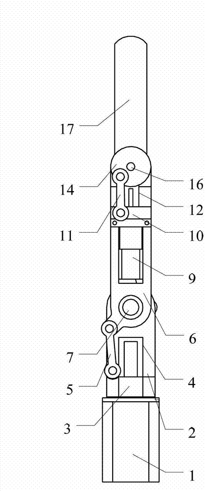 Connecting rod type synergy drive robot finger