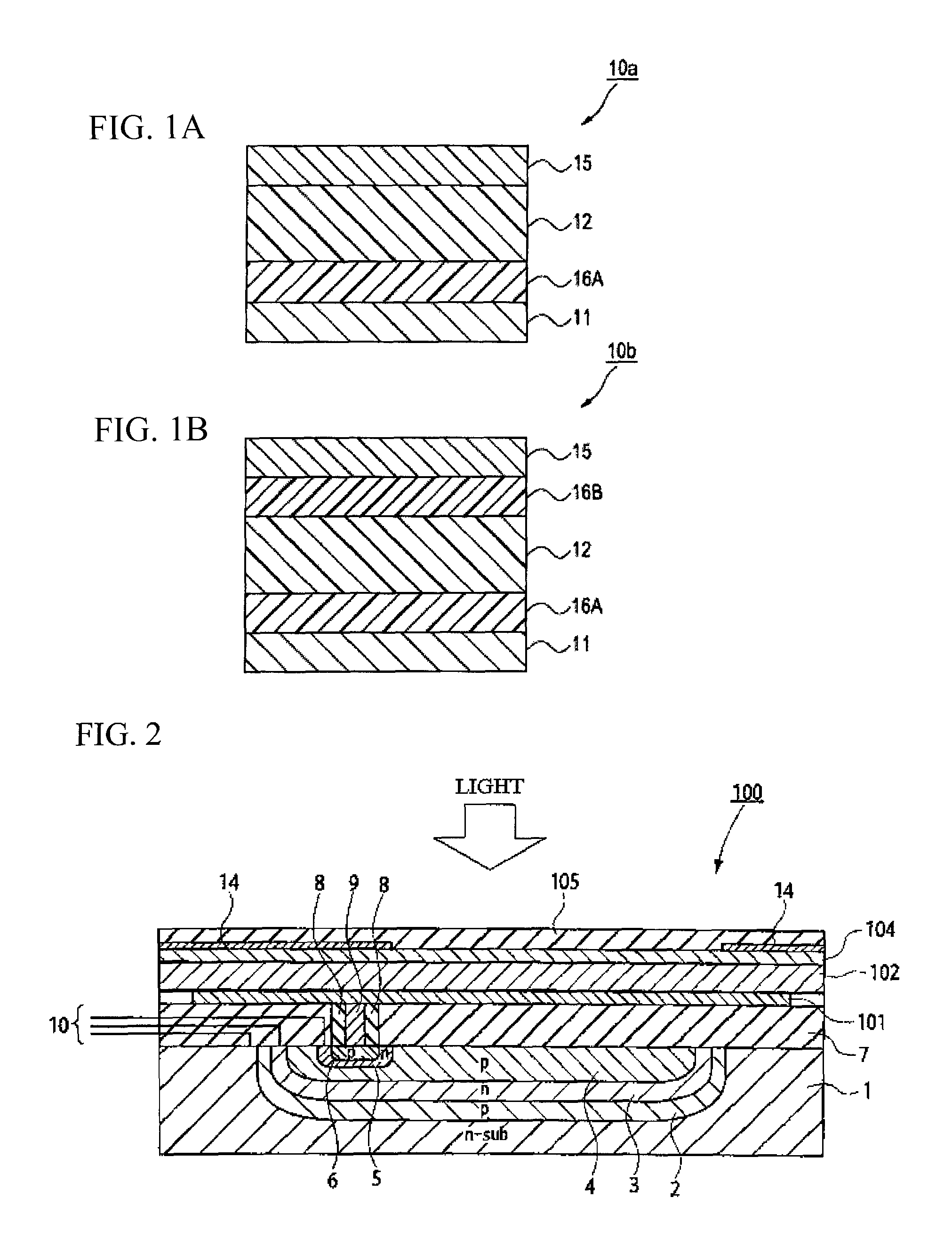 Photoelectric conversion element, production method thereof, photosensor, imaging device and their driving method