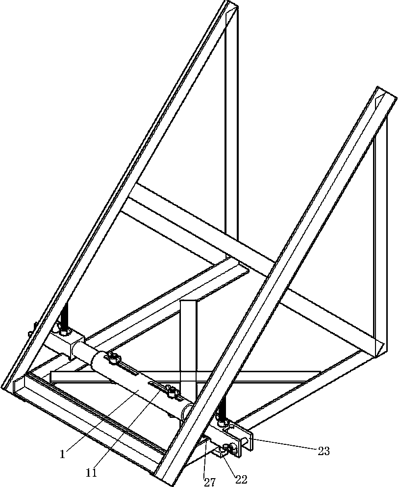 Large-span telescopic universal tower head fixture